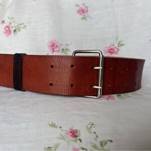 Vintage brown leather belt